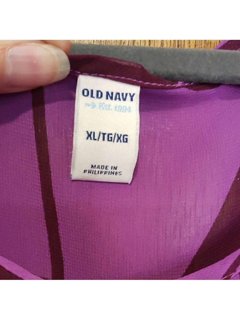 Old Navy Purple Floral Print Shift Dress - Picture 10 of 13